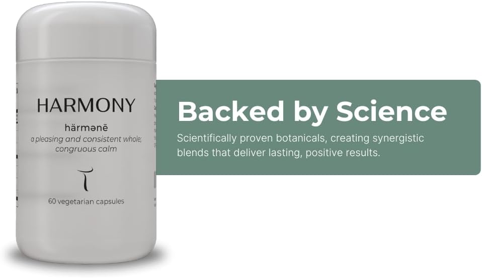 HARMONY Mushroom & Botanical Supplement by Setas – Organic Reishi & Lion’s Mane, Ashwagandha, Linden Tree & L-theanine to Support Mood, Stress Management, & Calm, Vegan & Non-GMO, 60-Day Supply